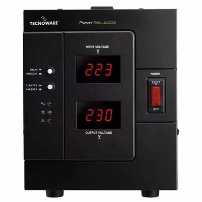 Immagine di Stabilizzatore elettronico Tecnoware Power Reg 2000VA con display LCD