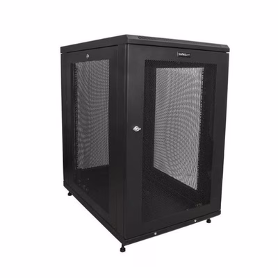 Immagine di Armadio server rack STARTECH 18U con ruote e profondità regolabile