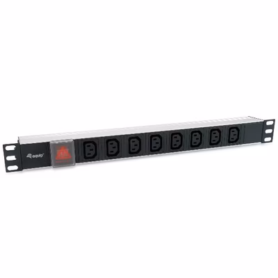 Immagine di Power Distribution Unit EQUIP 333310 1U con 8 prese IEC C13 e ingresso IEC C14 per rack 19"