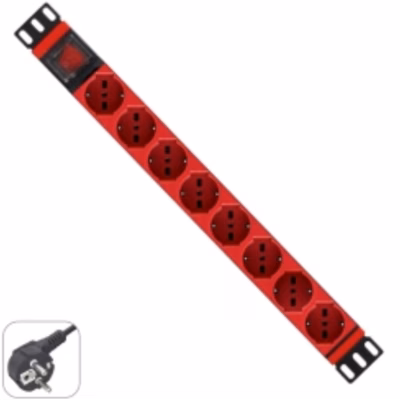 Immagine di Multipresa rack WP EUROPE 1u 8 prese universali