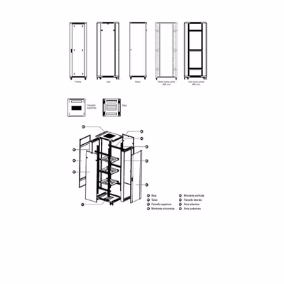 Immagine di Rack ip20 rna 27u 600x600 nero smon