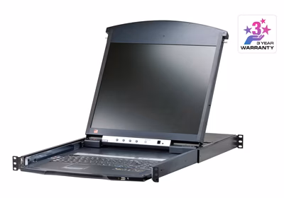 Immagine di Switch KVM over IP ATEN KL1508AIMAXAXIT 8 porte Cat 5 LCD 17"