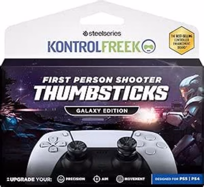 Immagine di Accessori stick analogici KONTROLFREEK FPS Galaxy Black Kit per controller PS5
