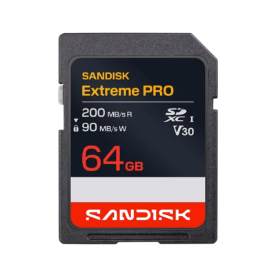 Immagine di Memory Card SDXC 64GB SANDISK Extreme PRO UHS-I U3 V30 fino a 200MB/s