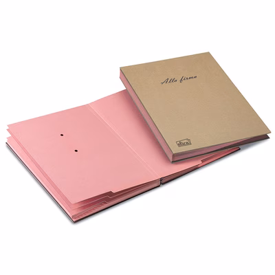 Immagine di Cartella per firma con fori in Kraft riciclato