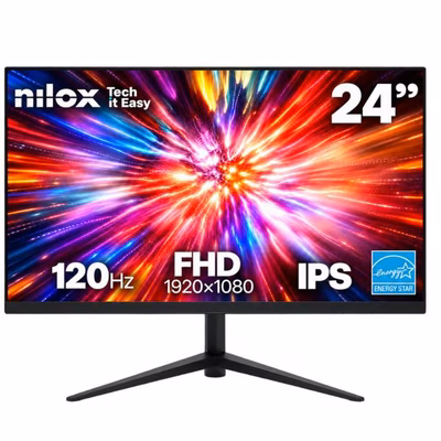Immagine di Monitor nilox 24 ips Full HD con speaker, hdmi, vga ed energy star