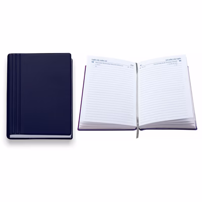 Immagine di Agenda Flexy Tam gommato giornaliera 9x13 blu navy 40+