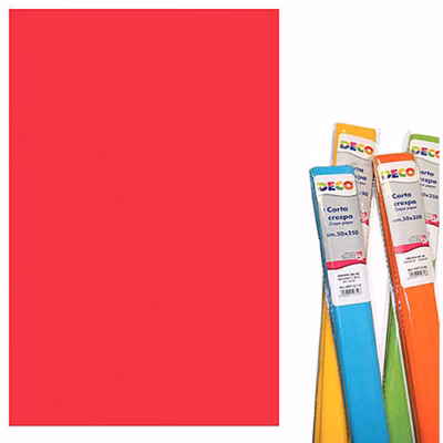 Immagine di Carta crespa DECO g180 rotolo cm 50x250 rosso