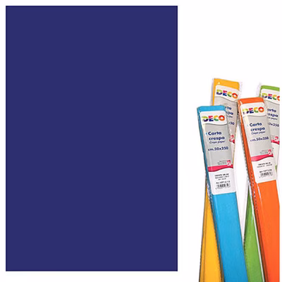 Immagine di Carta crespa DECO g180 rotolo cm 50x250 blu oltremare