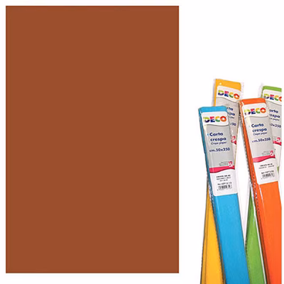 Immagine di Carta crespa DECO g180 rotolo cm 50x250 marrone