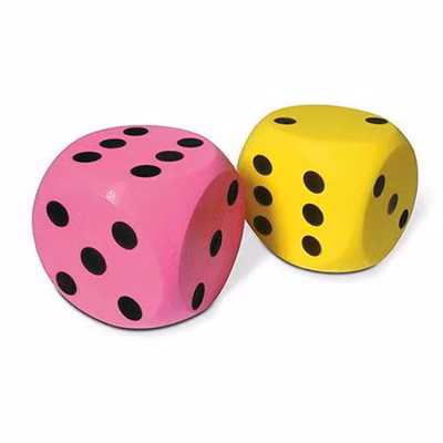 Immagine di Dado in spugna 15x15x15 cm colori assortiti CWR