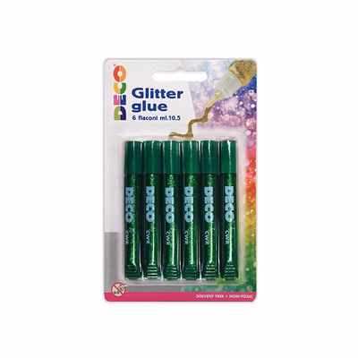 Immagine di Colla glitter DECO ml 10,5 colore verde