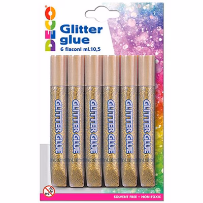 Immagine di Colla glitter DECO ml 10,5 colore oro