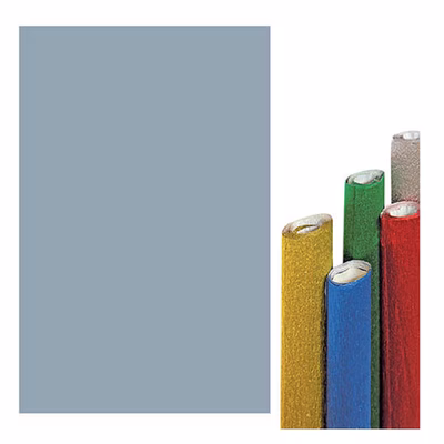 Immagine di Carta crespa metallizzata DECO g50 rotolo cm 50x150 colore argento