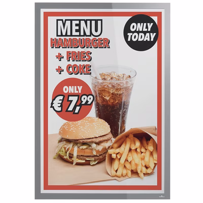 Immagine di Cornice adesiva Duraframe A1 argento