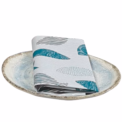 Immagine di Tovagliolo Airlaid in carta a secco MCR 40x40 BALI colore turchese 50 pezzi