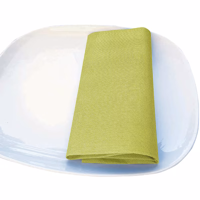 Immagine di Tovagliolo Airlaid in carta a secco MCR 40x40 Lino colore verde oliva 50 pezzi