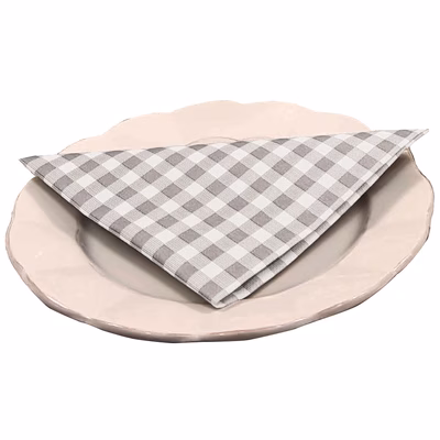 Immagine di Tovagliolo Airlaid in carta a secco MCR 40x40 Quadretto colore beige 50 pezzi