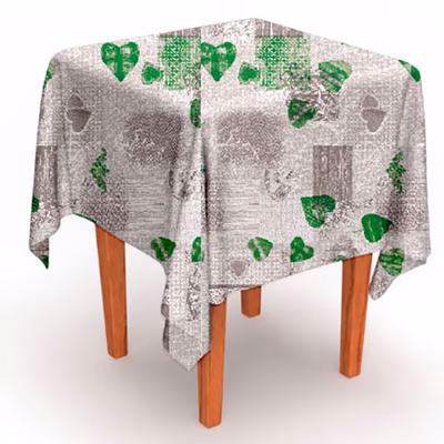 Immagine di Coprimacchia natalizio Airlaid in carta a secco MCR 100x100 Shabby colore verde oliva 100 pezzi