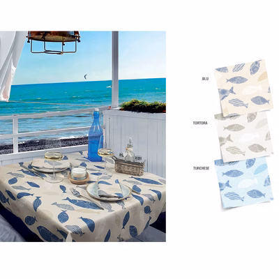 Immagine di Coprimacchia Airlaid in carta a secco MCR 100x100 Bali colore blu 100 pezzi