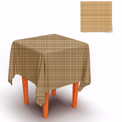 Immagine di Coprimacchia Airlaid in carta a secco MCR 100x100 Lino colore marrone 100 pezzi