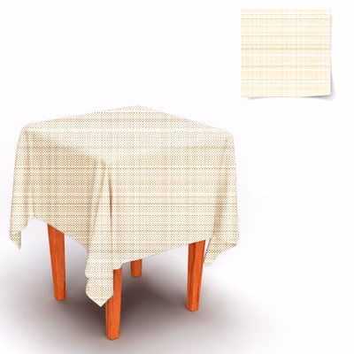 Immagine di Coprimacchia Airlaid in carta a secco MCR 100x100 Lino colore crema 100 pezzi