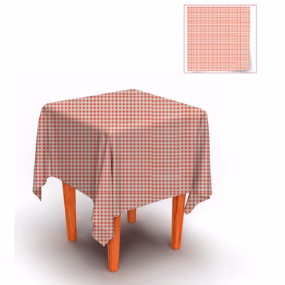 Immagine di Coprimacchia Airlaid in carta a secco MCR 100x100 Quadretto colore bordeaux 100 pezzi