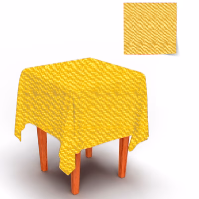 Immagine di Coprimacchia Airlaid in carta a secco MCR 100x100 Yuta colore giallo 100 pezzi