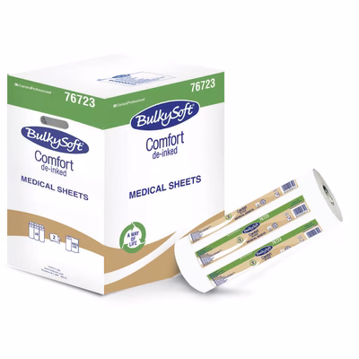 Immagine di Lenzuolino medico riciclato BULKY SOFT COMFORT 2 veli 175 strappi metri 66,5