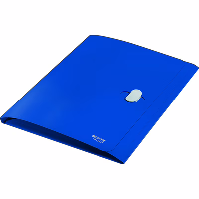 Immagine di Cartella in polipropilene riciclato 3 lembi LEITZ RECYCLE f.to A4 colore blu
