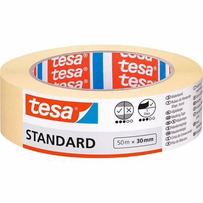 Immagine di Nastro adesivo in carta per mascheratura TESA STANDARD mm 30x50 m