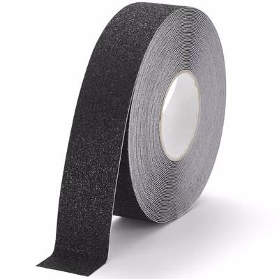 Immagine di Rotolo adesivo antiscivolo a grana grossa DURABLE DURALINE® GRIP+ mm 50x15 m colore nero