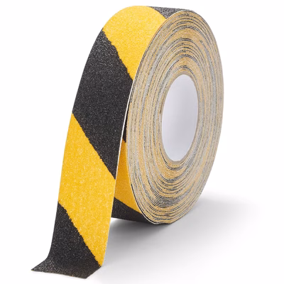 Immagine di Rotolo adesivo antiscivolo a grana grossa DURABLE DURALINE® GRIP+ mm 50x15 m colore giallo/nero