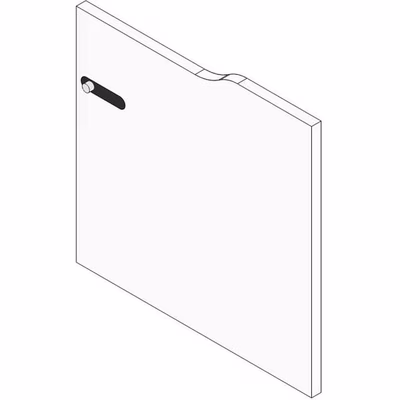 Immagine di Anta serratura c/combinazione fin.bianco