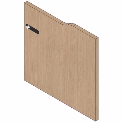 Immagine di Anta serratura c/combinazione fin.rovere chiaro