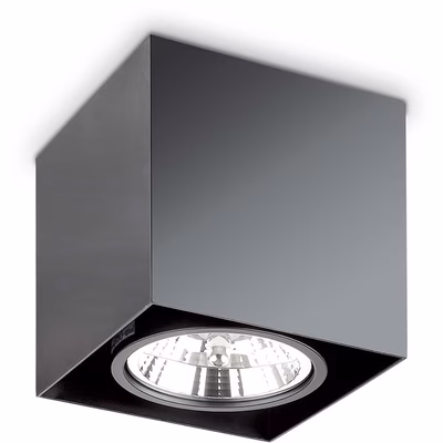 Immagine di Plafoniera MOOD quadra H15 nero