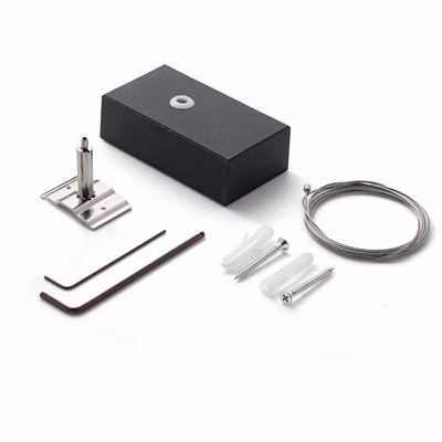 Immagine di Kit di montaggio per lampade a sospensione IDEAL LUX FLUO cavo 2 metri colore nero