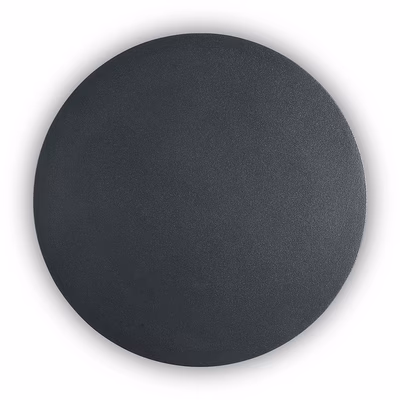 Immagine di Lampada a parete IDEAL LUX COVER AP D20 ROUND colore nero IP20