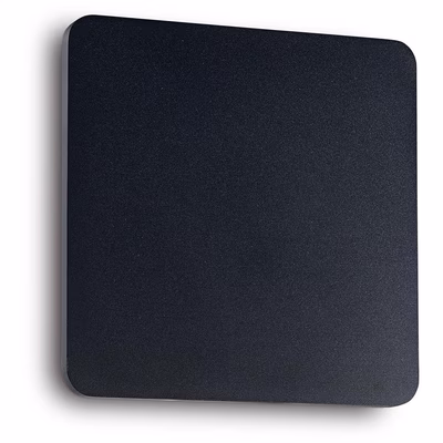 Immagine di Lampada a parete IDEAL LUX COVER AP D20 SQUARE colore nero IP20