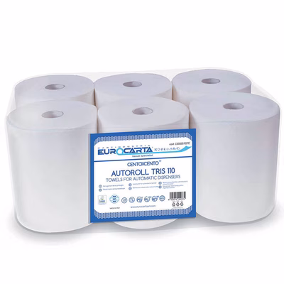 Immagine di Carta asciugamani EUROCARTA AUTOROLL TRIS 110 metri 106