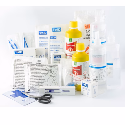 Immagine di Pacco reintegro per valigetta pronto soccorso ALLEGATO 1 senza sfigmomanometro