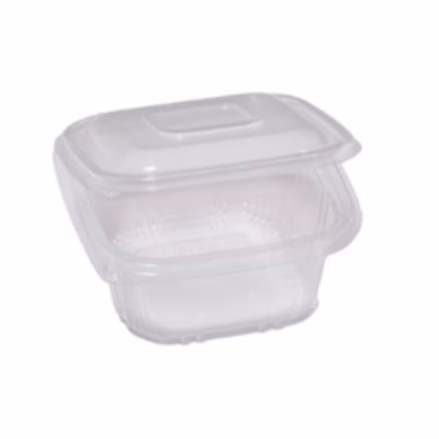 Immagine di Contenitori in PP c/coperchio incern. CUKI PROFESSIONAL capacità 375 ml cm 12x12x5,1 pack 50pz