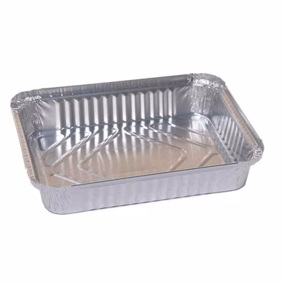 Immagine di Vaschette in alluminio CUKI PROFESSIONAL 4 porzioni 1100 ml cm 22,3x17,3x3,5 pack 100pz