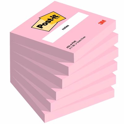 Immagine di Post-it 3M 654-np neon 100 ff 76x76 rosa