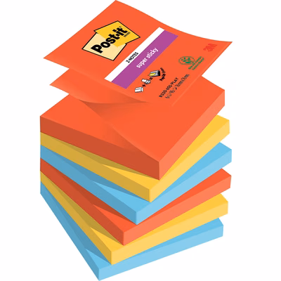Immagine di Post-it 3M z-notes super sticky r330 76x76 playful