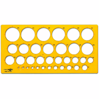 Immagine di Cerchiografo diametro da mm 1 a mm 35 cm 27x13