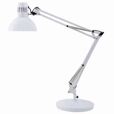 Immagine di Lampada da tavolo Architect doppio braccio bianco