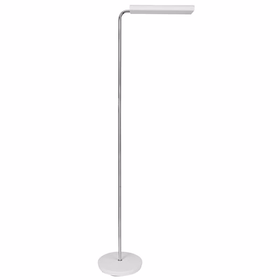 Immagine di Lampada da terra a luce LED ALBA LEDSWING con diffusore orientabile bianco
