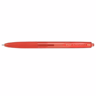 Immagine di Penna a sfera a scatto colore rosso PILOT SUPERGRIP G punta media mm 1