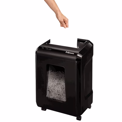 Immagine di Distruggidocumenti a microframmenti FELLOWES POWERSHRED 92CS livello sicurezza P-4 colore nero